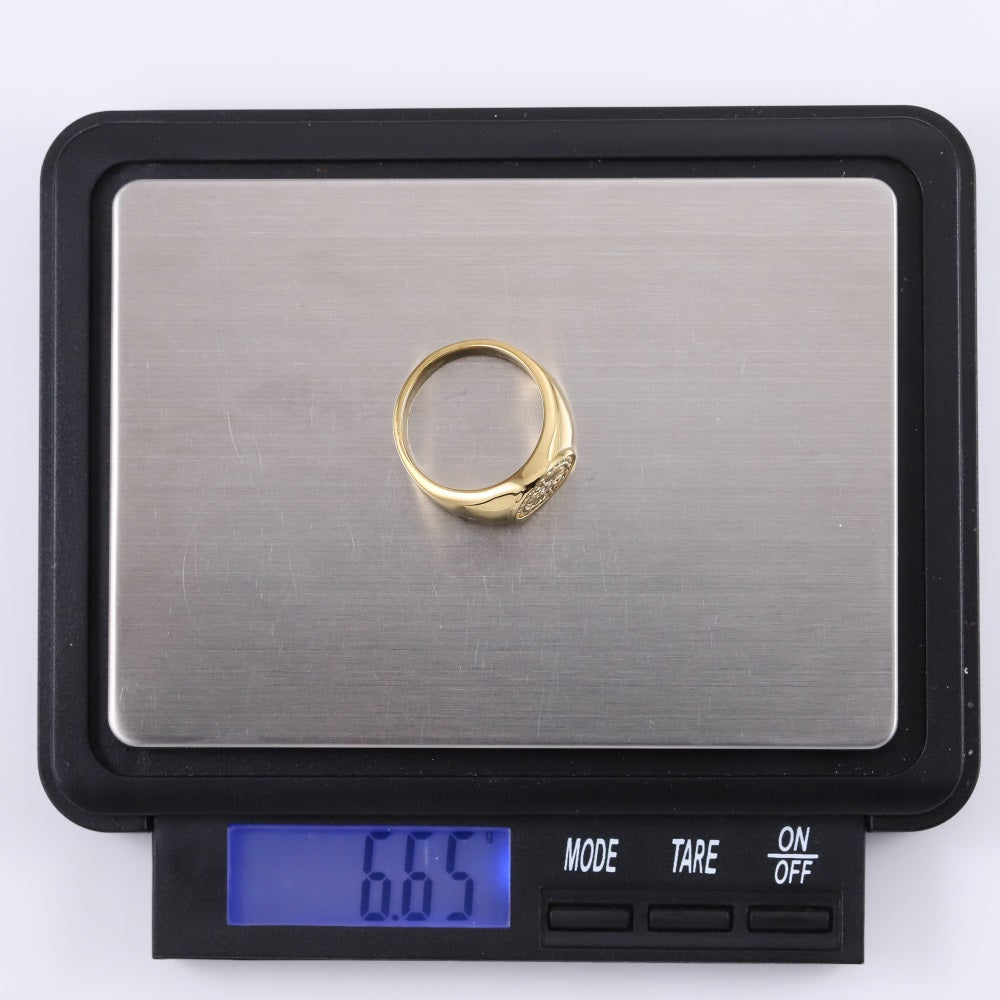 RSS1122 STAINLESS STEEL RING WITH CZ