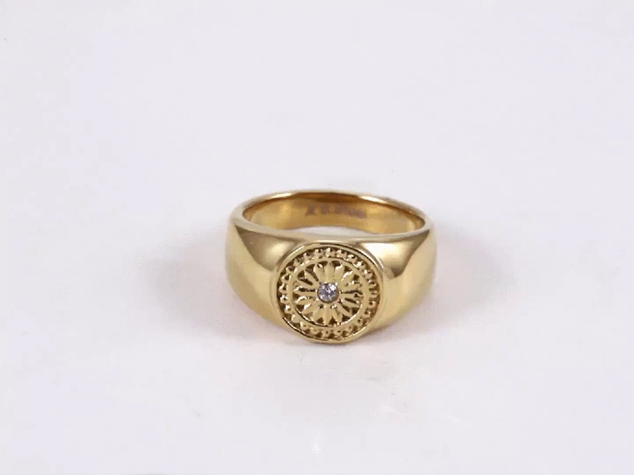 RSS1122 STAINLESS STEEL RING WITH CZ