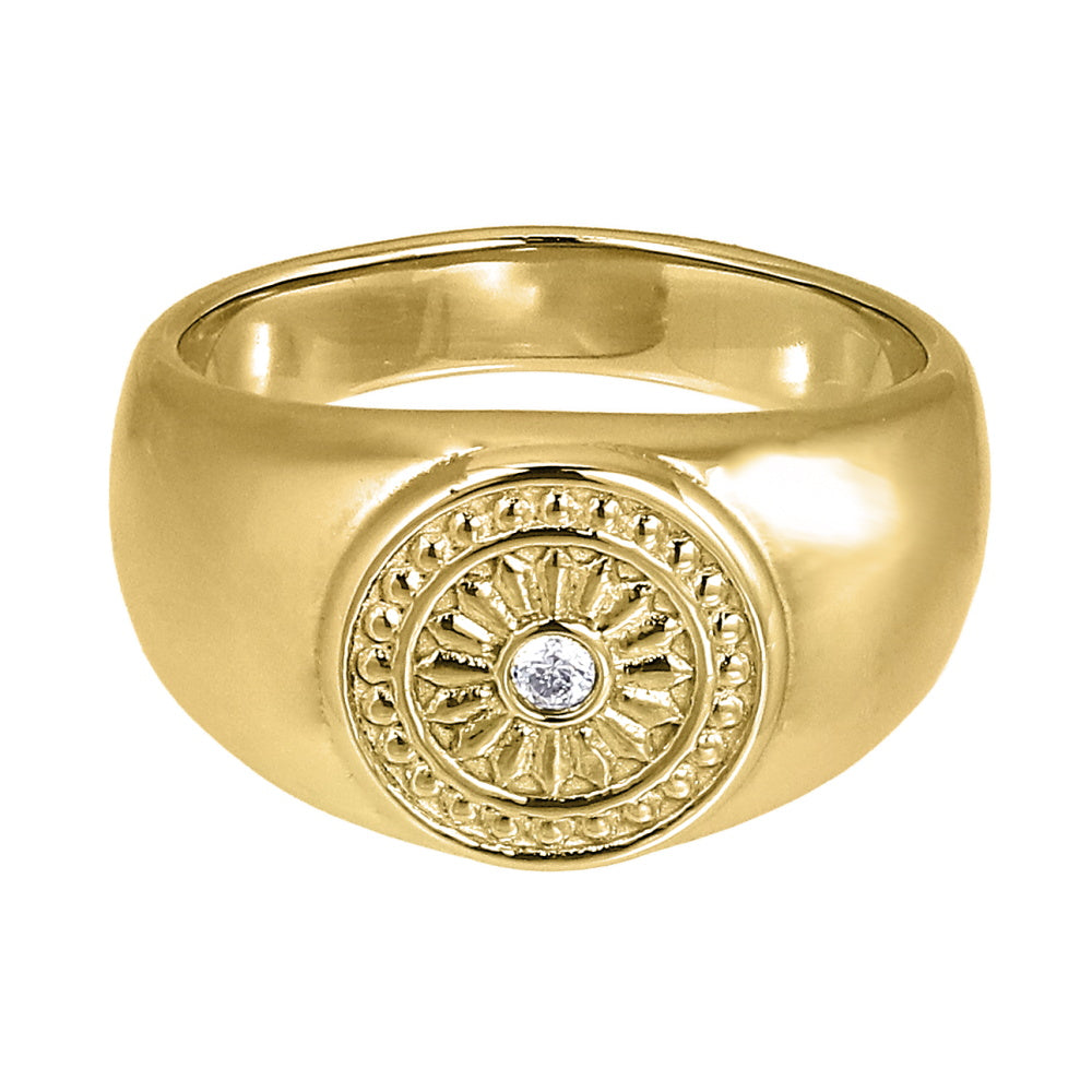 RSS1122 STAINLESS STEEL RING WITH CZ