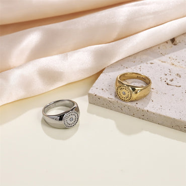 RSS1122 STAINLESS STEEL RING WITH CZ