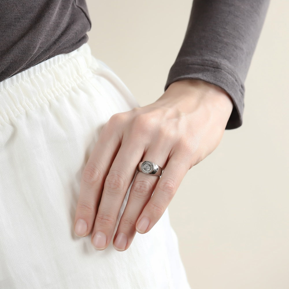 RSS1122 STAINLESS STEEL RING WITH CZ