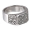 RSS1123 STAINLESS STEEL RING WITH PATTERN