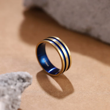 RSS1124 STAINLESS STEEL RING WITTH TWO TONE COLOR