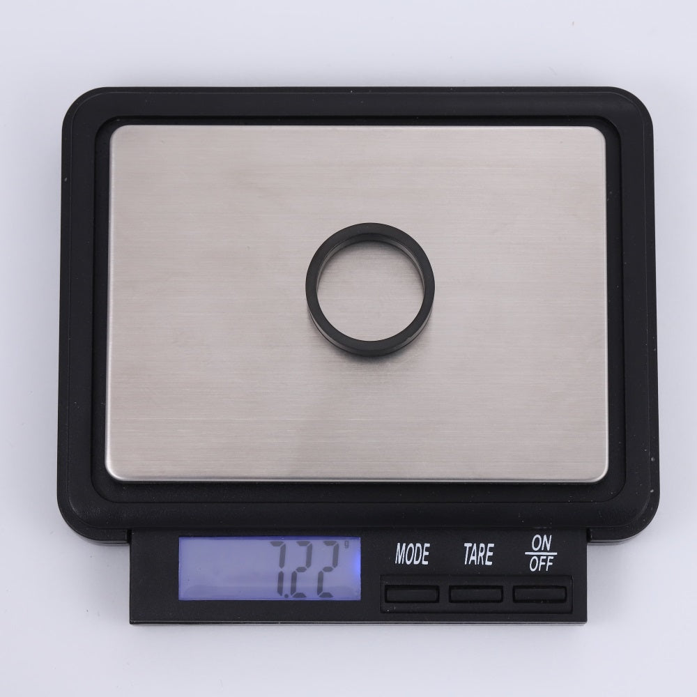 RSS1125 STAINLESS STEEL LEATHER LOOKING RING