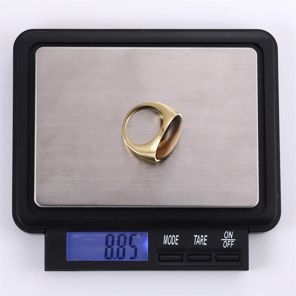 RSS1131 STAINLESS STEEL RING WITH STONE