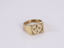 RSS1133 STAINLESS STEEL RING WITH LILY PATTERN