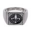 AAB Co. Black Stainless Steel Lily Ring