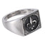 AAB Co. Black Stainless Steel Lily Ring