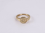 RSS1134 STAINLESS STEEL RING WITH CLOVERS