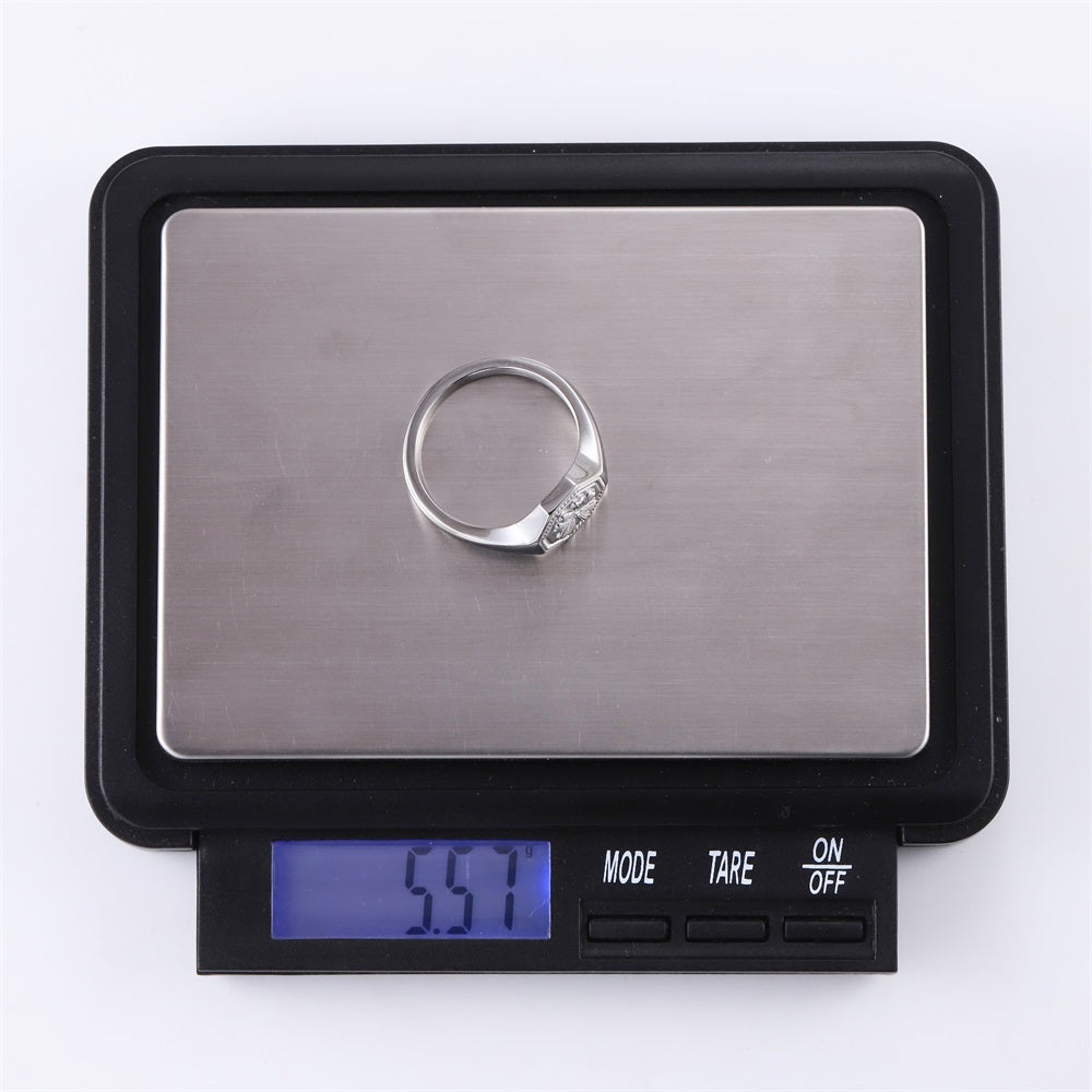 RSS1134 STAINLESS STEEL RING WITH CLOVERS