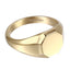 AAB Co. Stainless Steel Octagonal Signet Ring – 14K Gold Matte