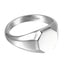 AAB Co. Stainless Steel Octagonal Signet Ring – Shiny Steel