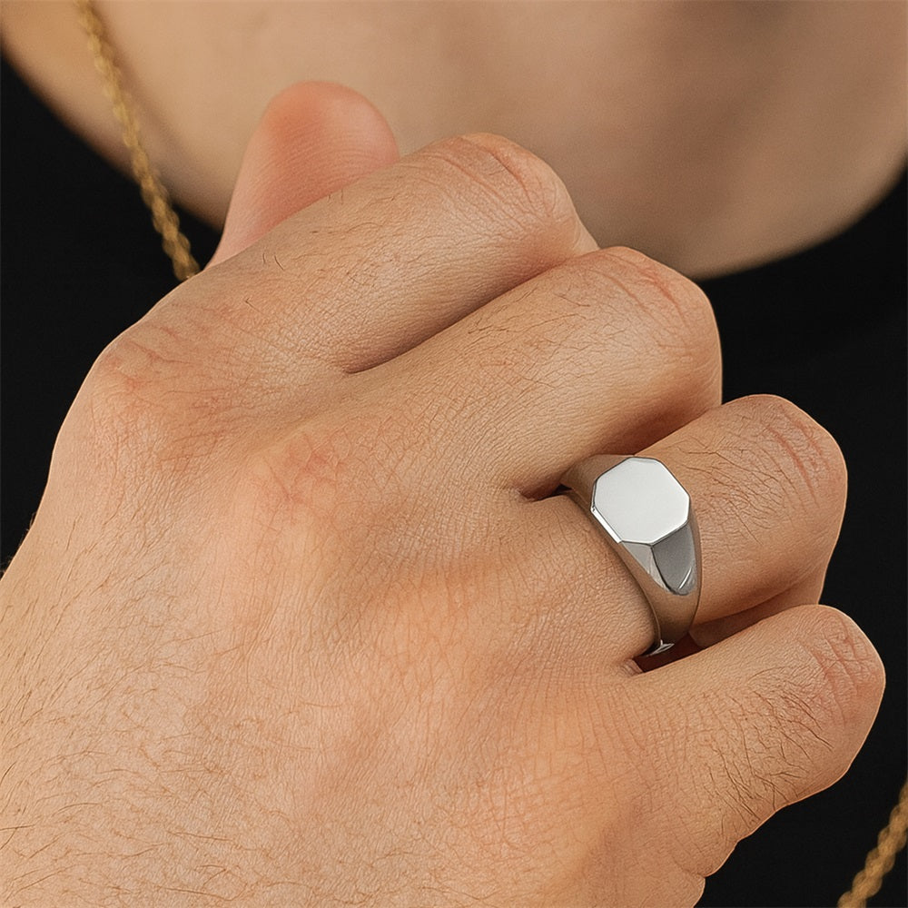 RSS1139 STAINLESS STEEL OCTAGONAL RING