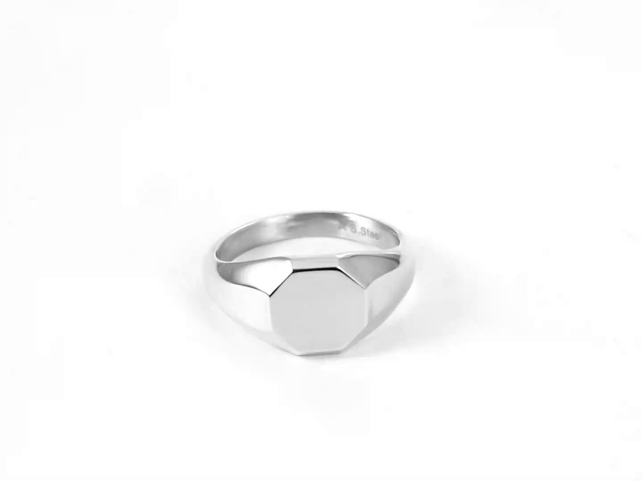 RSS1139 STAINLESS STEEL OCTAGONAL RING