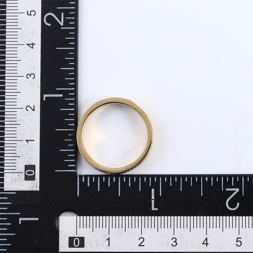 RSS1140 STAINLESS STEEL RING WITH HAMMER EFFECT