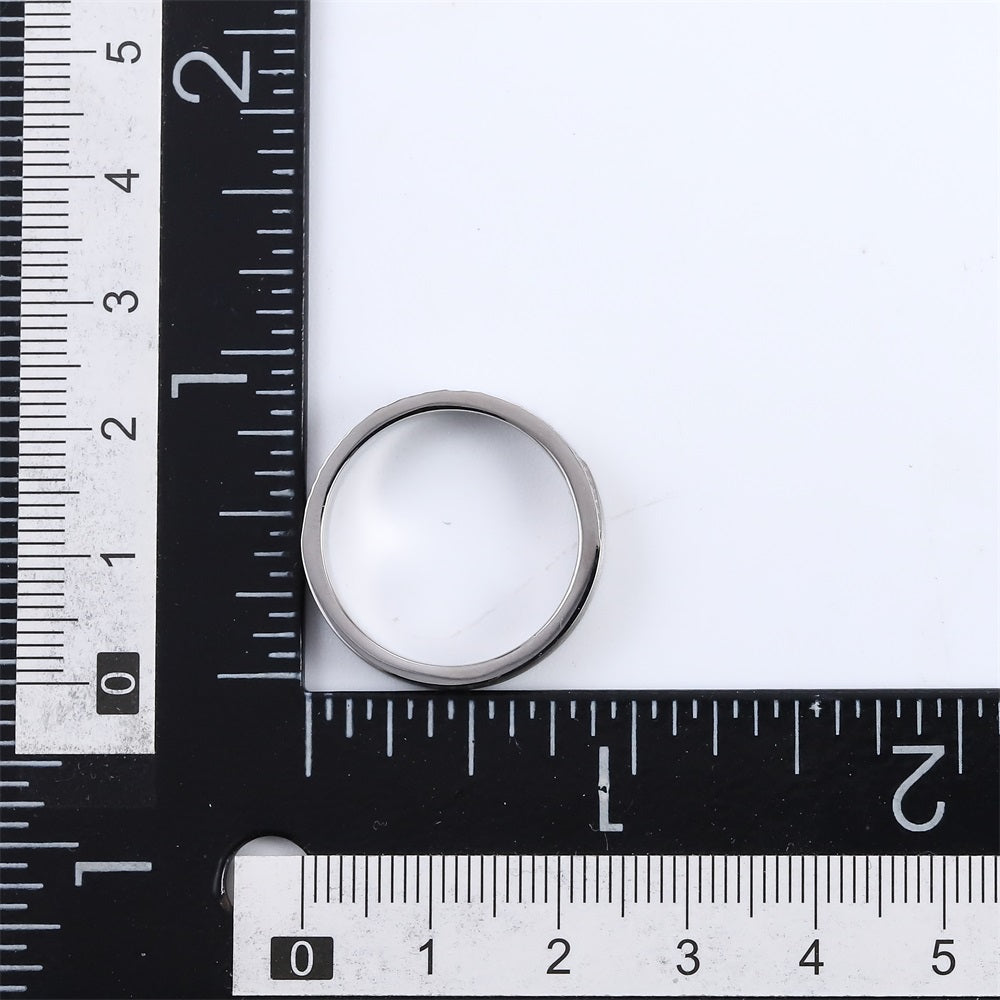 RSS1140 STAINLESS STEEL RING WITH HAMMER EFFECT