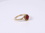 RSS1158 STAINLESS STEEL RING WITH HEART SHAPE NATURAL STONE