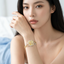 TBS147 BASE METAL FLOWER LINK BRACELET