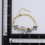 TBS151 BASE METAL FLOWER LINK BRACELET