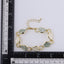 TBS153 BASE METAL LEAVE BRACELET