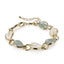 TBS153 BASE METAL LEAVE BRACELET