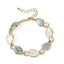TBS153 BASE METAL LEAVE BRACELET