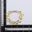 TBS157 BASE METAL OAL LEAF LINK BRACELET