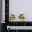 TES107 BASE METAL FLOWER EARRING
