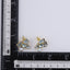 TES107 BASE METAL FLOWER EARRING