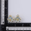TES109 BASE METAL FLOWER EARRING