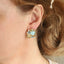 TES121 BASE METAL FLORAL EARRING