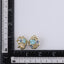 TES121 BASE METAL FLORAL EARRING