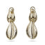 TES129 BASE METAL DOUBLE-LEAF DROP EARRING