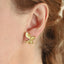TES140 BASE METAL BUTTERFLY EARRING