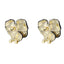 TES65 BASE METAL FLOWER EARRING