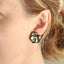 TES65 BASE METAL FLOWER EARRING