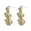 TES70 BASE METAL GINKGO LEAVE EARRING