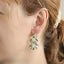 TES70 BASE METAL GINKGO LEAVE EARRING