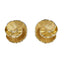 TES71 BASE METAL SPIRAL FLORAL EARRING