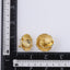 TES71 BASE METAL SPIRAL FLORAL EARRING