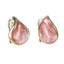 TES96 BASE METAL PETAL SHAPE EARRING