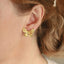 TES98 BASE METAL BUTTERFLY EARRING