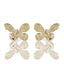 TES98 BASE METAL BUTTERFLY EARRING