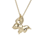 TNS104 BASE METAL NECKLACE WITH BUTTERFLY CHARM