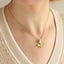 TNS104 BASE METAL NECKLACE WITH BUTTERFLY CHARM