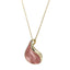 TNS52 BASE METAL NECKLACE WITH PETAL CHARM