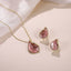 TES96 BASE METAL PETAL SHAPE EARRING