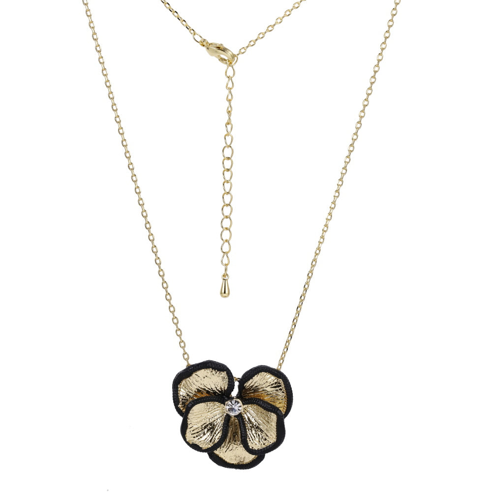 TNS53 BASE METAL FLOWER NECKLACE