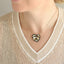 TNS53 BASE METAL FLOWER NECKLACE
