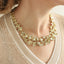 TNS58 BASE METAL GINKGO LEAVE NECKLACE